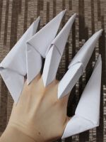 Как сделать из бумаги ногти?
