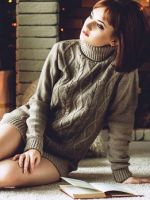 Платье-свитер – самые модные фасоны и с чем носить?
