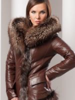 Женские зимние кожаные куртки с мехом – 45 самых модных моделей нового сезона