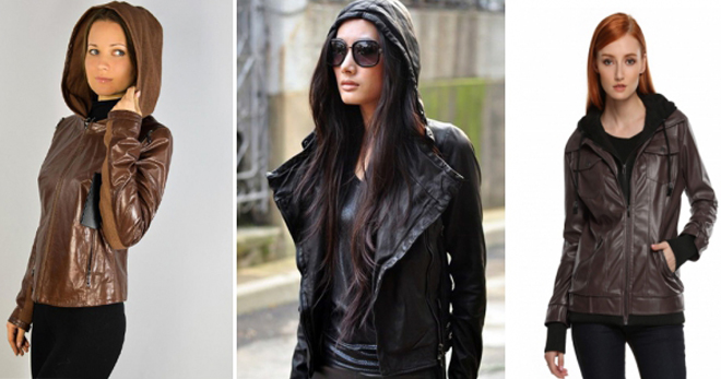 Кожаная куртка с капюшоном – 62 фото самых стильных моделей на любой вкус