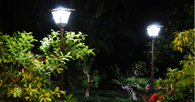 Светодиодные фонари уличного освещения - элемент ландшафтного дизайна