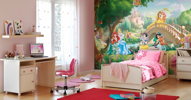 Фотообои в детскую комнату для девочек - лучшие темы и идеи для оформления
