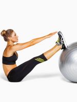 Упражнения на мяче для похудения живота