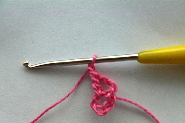 вязание цветка крючком для начинающих 2