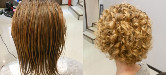 биозавивка волос фото до и после