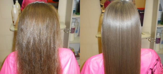 химическое выпрямление волос фото до и после 1
