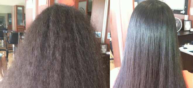 химическое выпрямление волос фото до и после 2