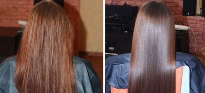 химическое выпрямление волос фото до и после  3