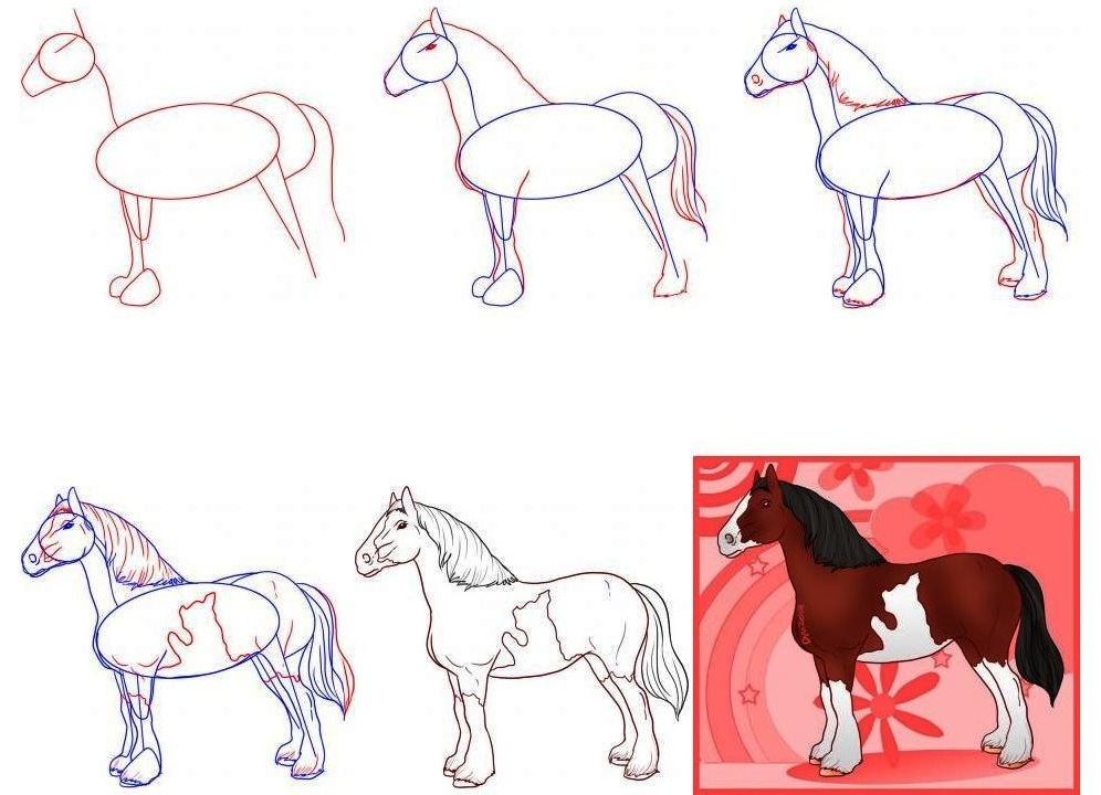 Изобразительное искусство 3 класс рисуем лошадь