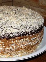 Вафельный торт с вареной сгущенкой