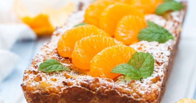 Пирог с мандаринами - лучшие рецепты выпечки в духовке или в мультиварке