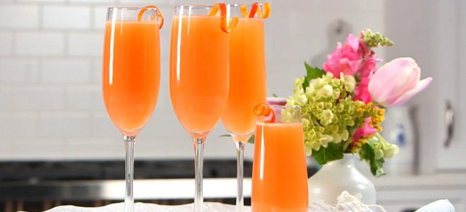 коктейль шампанское с персиковым соком
