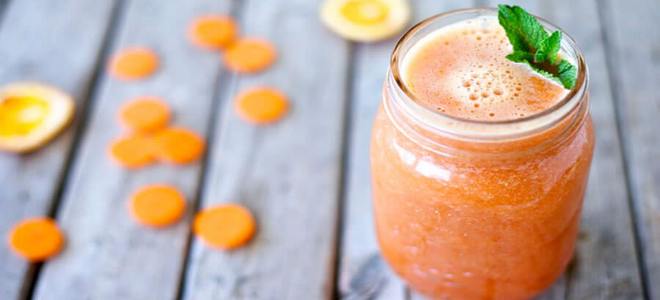 морковный сок со сливками рецепт