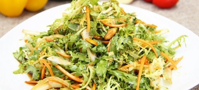 Салат из корней одуванчиков – рецепт