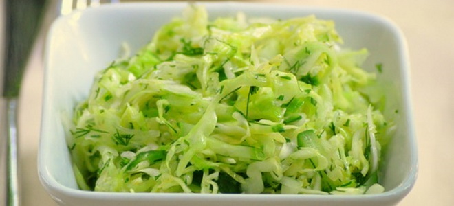 салат из свежей капусты рецепт