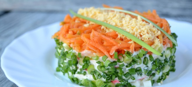 салат с корейской морковью