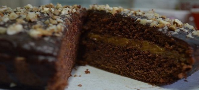 шоколадный торт с орехами рецепт