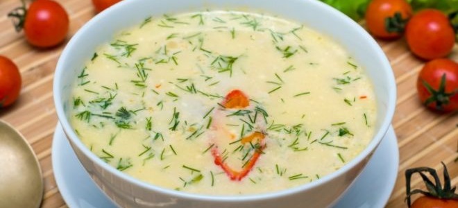 Сырный крем-суп с плавленным сыром - рецепт