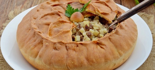 Татарский пирог с мясом и картошкой рецепт