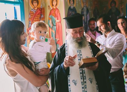 Крещение ребенка на Кипре