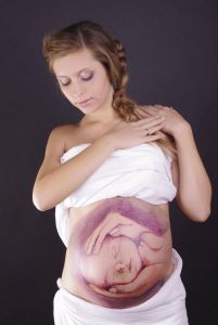 рисунки на животе у беременных