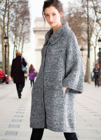 вязаное пальто 2015 1