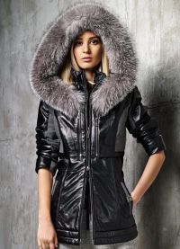 кожаные зимние куртки для женщин17