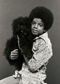 Майкл Джексон с собакой