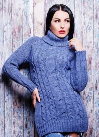 женский свитер с высоким горлом 5