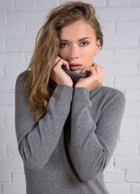 женский свитер с высоким горлом 8