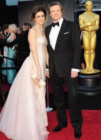 Колин Ферт с женой Ливией на вручении Оскар-2011