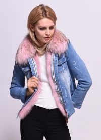 куртка с розовым мехом 4