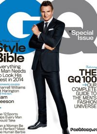 Лиам Нисон на обложке журнала GQ