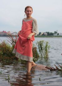 Льняное платье в стиле бохо 5