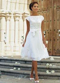 свадебное платье миди 5