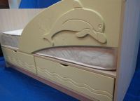 кровать дельфин с ящиками 7