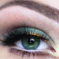 красивый легкий макияж для зеленых глаз 2