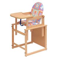 Детский стульчик для кормления деревянный 8