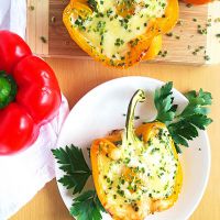 Перец фаршированный сыром в духовке – рецепт