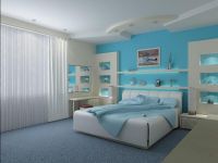 8. Дизайн стен спальни из гипсокартона