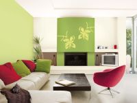 8.Дизайн гостиной в зеленом цвете