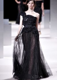 Черное длинное платье 1