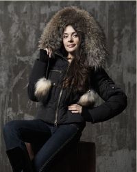 Женская зимняя куртка с мехом 7