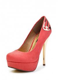 Красные туфли на высоком каблуке 5