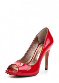 Красные туфли на высоком каблуке 6