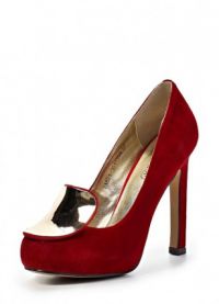 Красные туфли на высоком каблуке 9