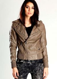 Короткие женские кожаные куртки 2013 5