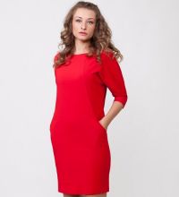 Короткое красное платье 1