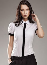 красивые белые блузки 2