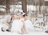 Фотосессия свадьбы зимой 1